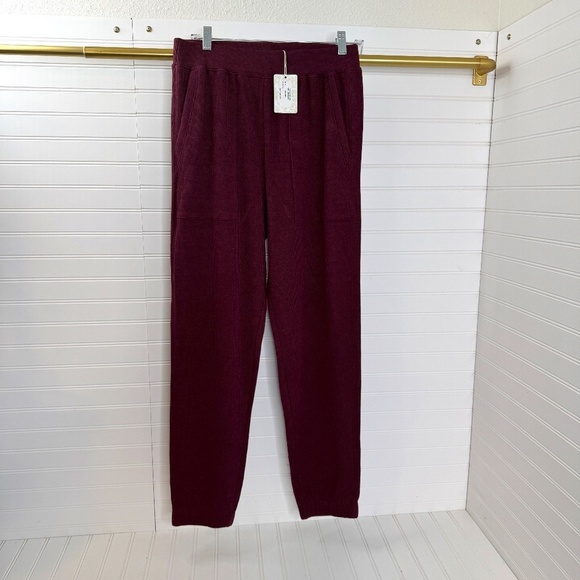 NEW Peruvian Connection Waffle Knit Joggers Medium - Picture 1 of 7
